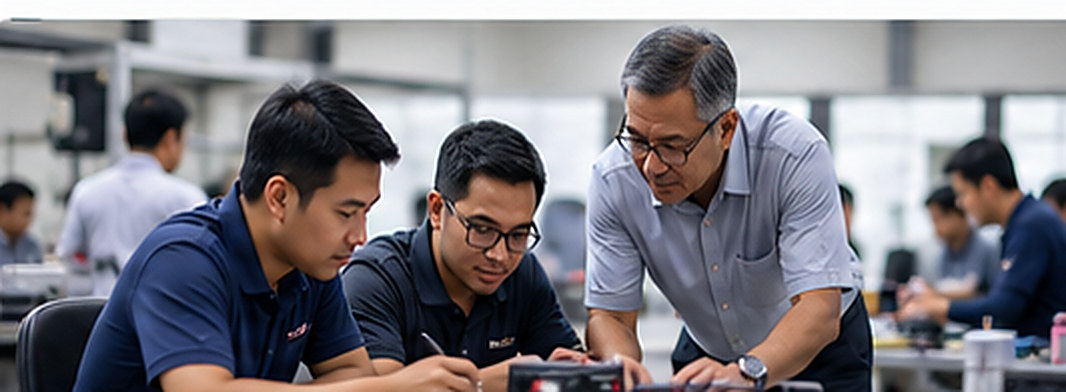 Illustration of professional technical skills training